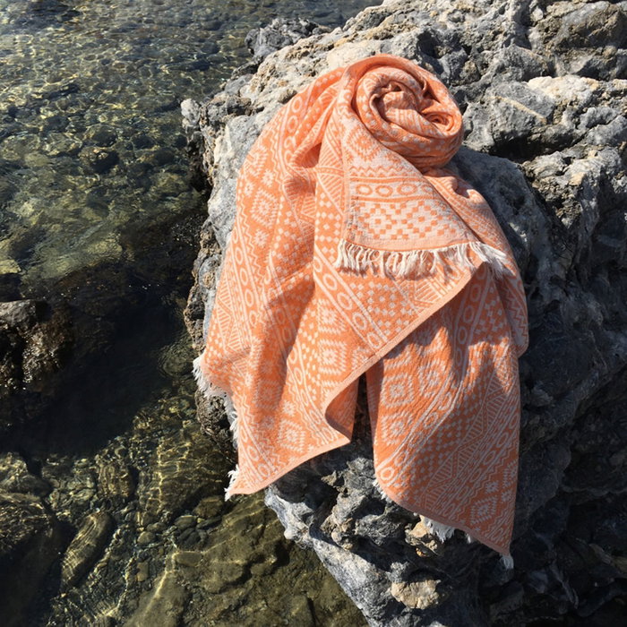 Mijölnir Toalla de Playa Fouta Cicim - Naranja Mijölnir Toalla de Playa Fouta Cicim - Naranja